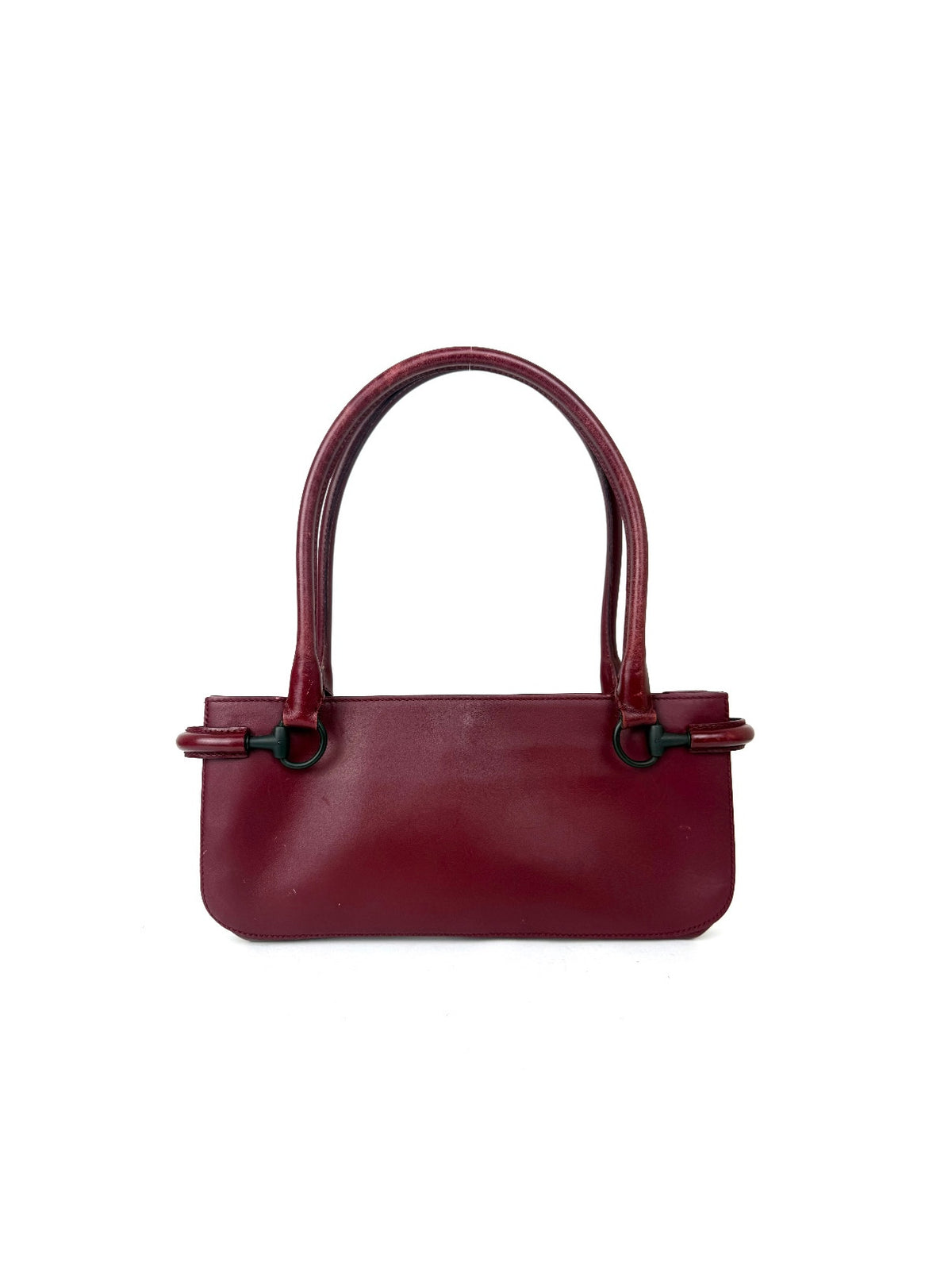 Gucci Shoulder Bag in Burgundy with Horsebit Hardware