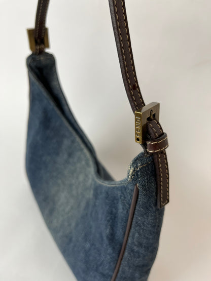 Fendi denim 8BR158 Shoulder Bag