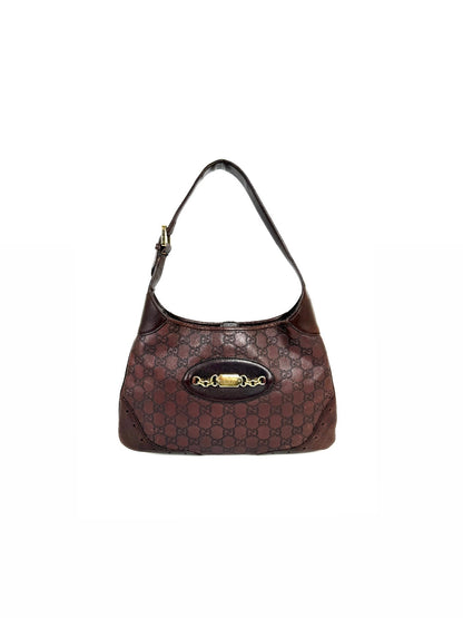 Gucci Guccissima brown leather Horsebit Jackie