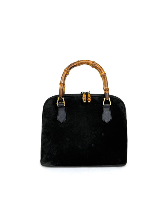Gucci Bamboo schoudertas in suède