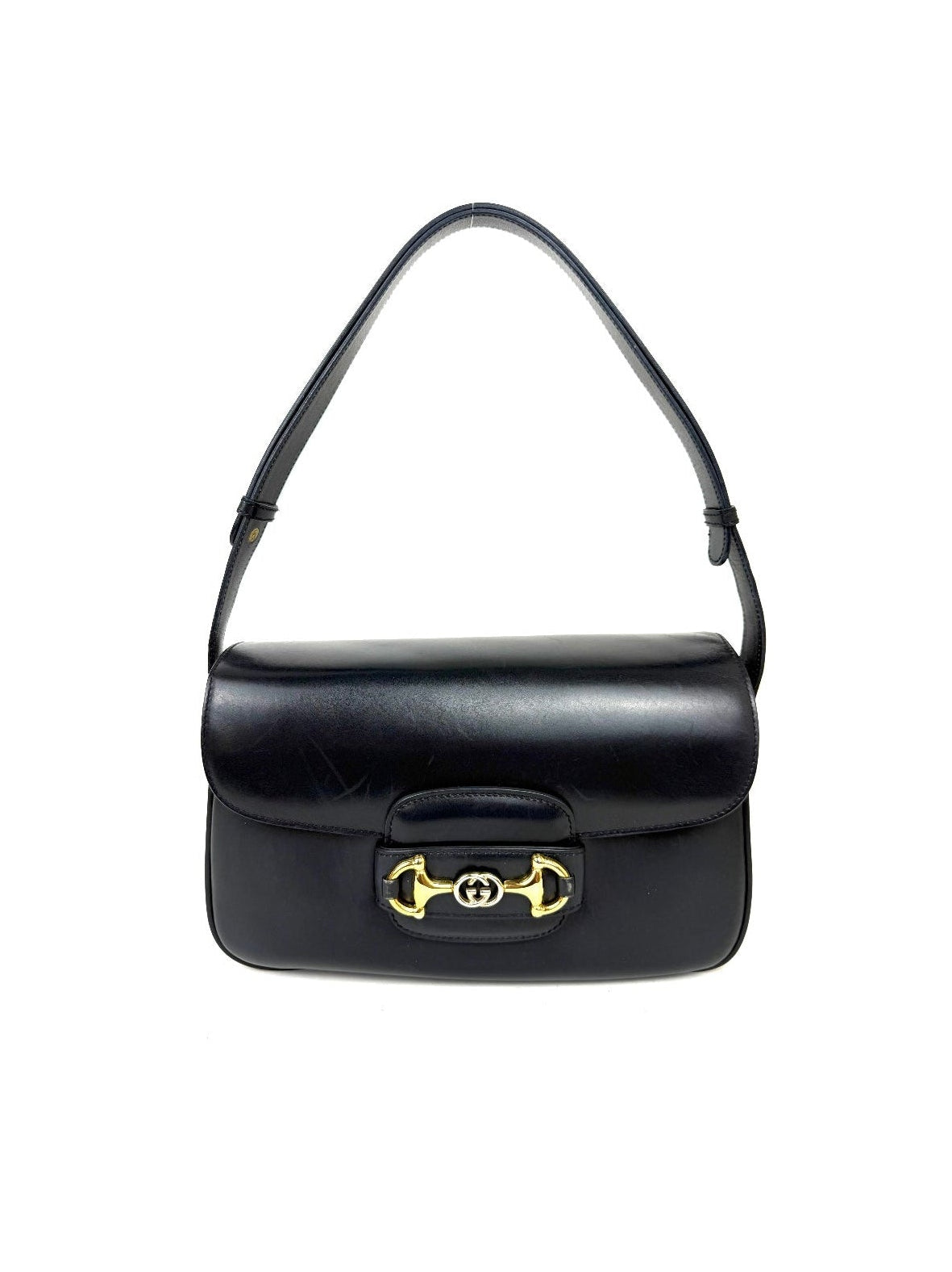Gucci Horsebit 1955 in navy leather