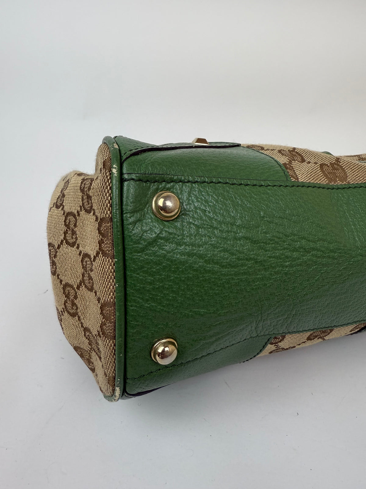 Gucci New Jackie GG canvas x leather