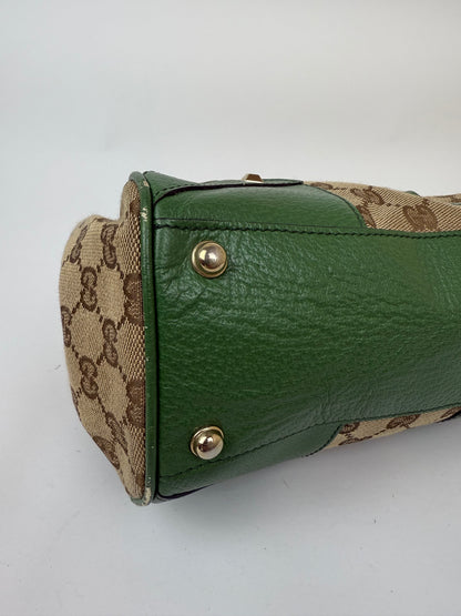 Gucci New Jackie GG canvas x leather