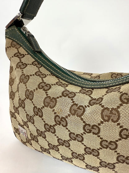 Gucci GG Canvas Web Baguette