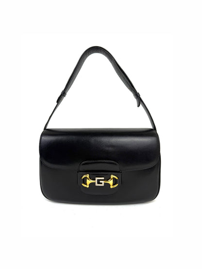 Gucci Horsebit 1955 Bold G in black leather