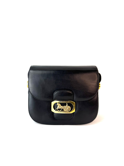 Celine Vintage Shoulder Bag with Horse Carriage Clasp