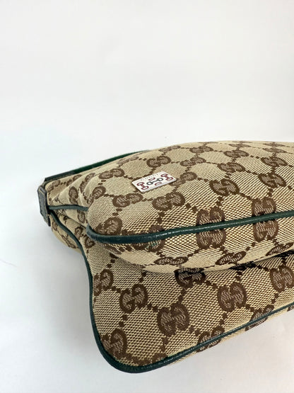 Gucci GG Canvas Web Baguette