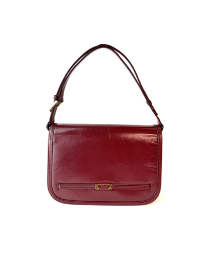 Chloé Bordeaux Leather Handbag