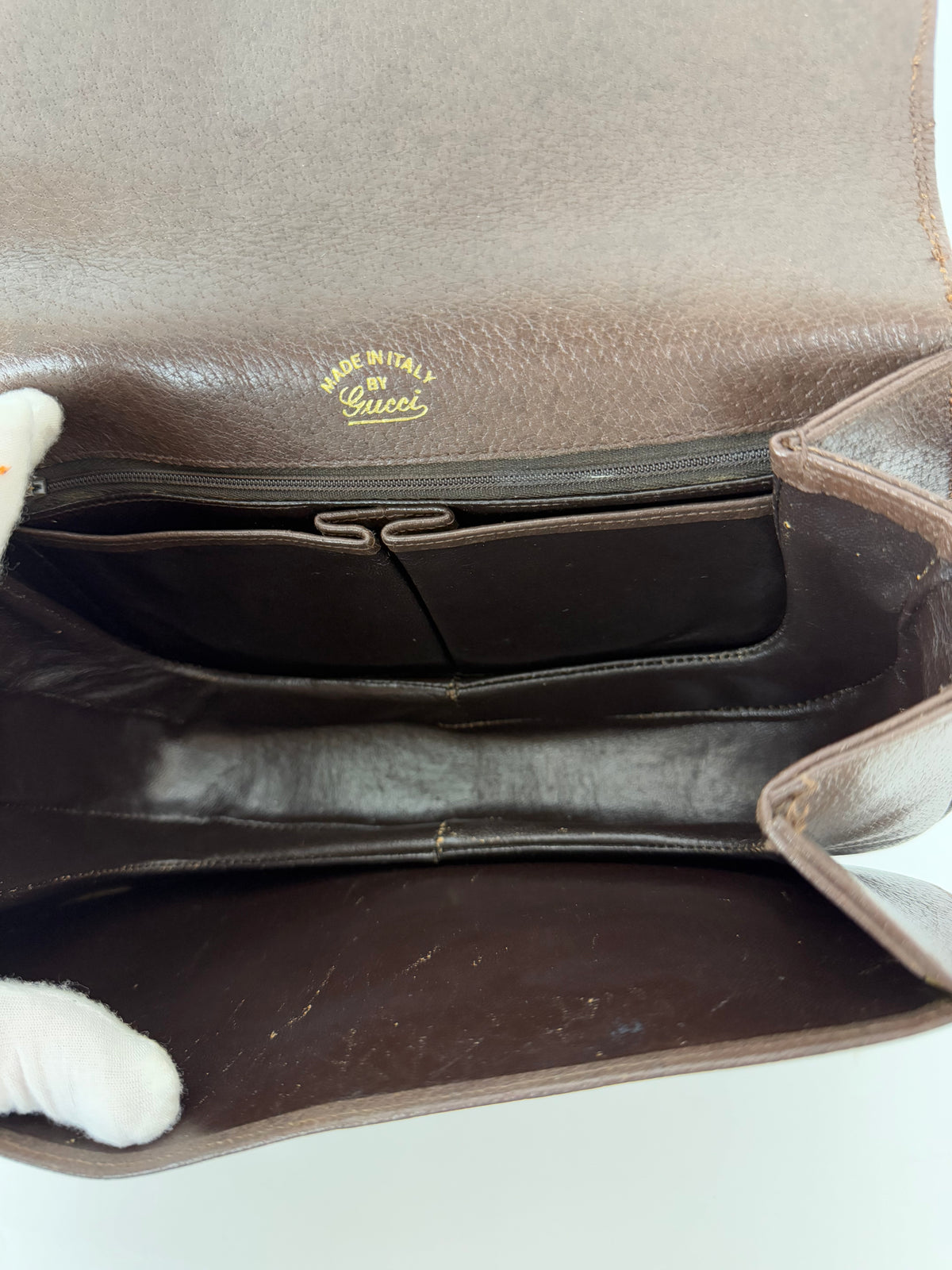 Gucci Sherry Line leren tas met horsebit-hardware