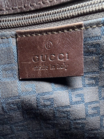 Gucci suede web shoulder bag