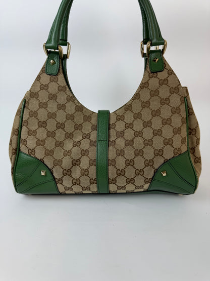 Gucci New Jackie GG canvas x leather