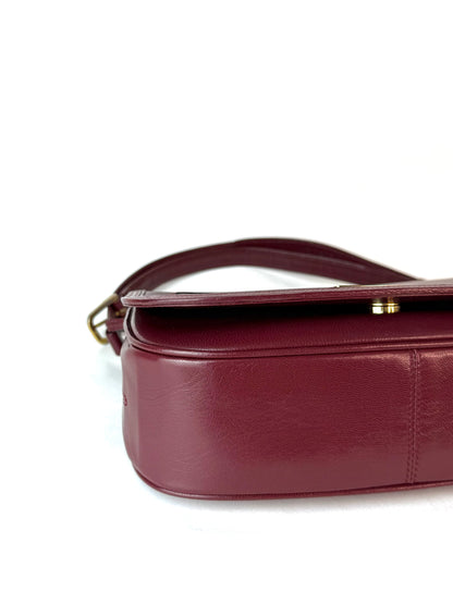 Chloé Bordeaux Leather Handbag