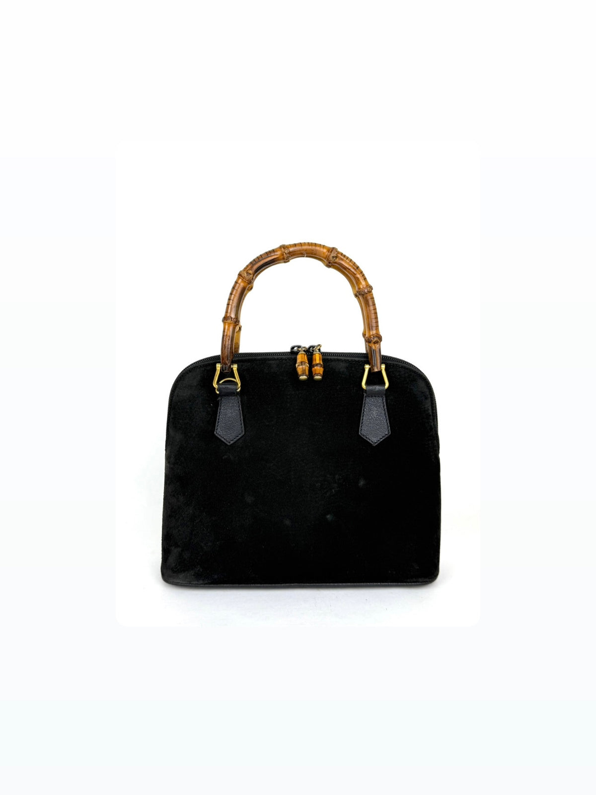 Gucci Bamboo Shoulder Bag in suede