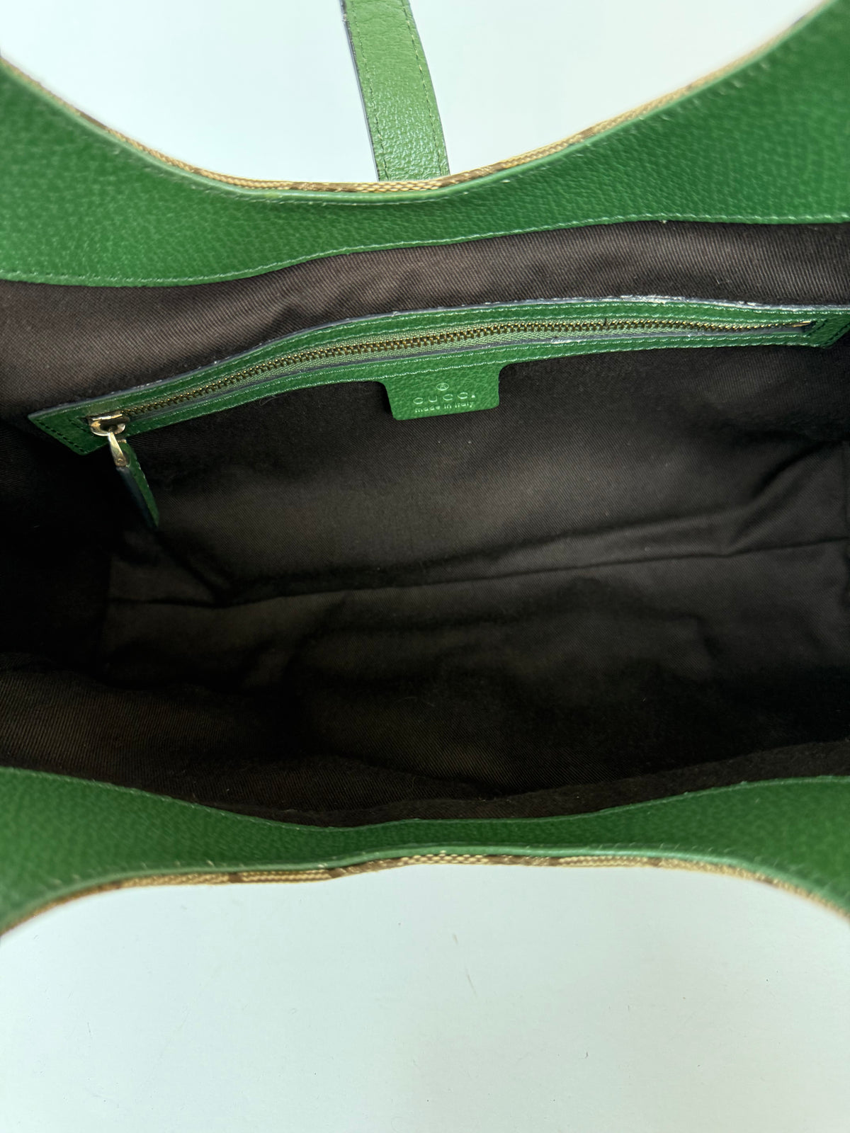 Gucci New Jackie GG canvas x leather