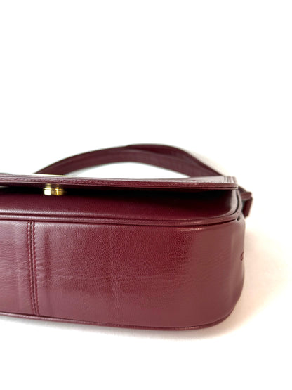 Chloé Bordeaux Leather Handbag