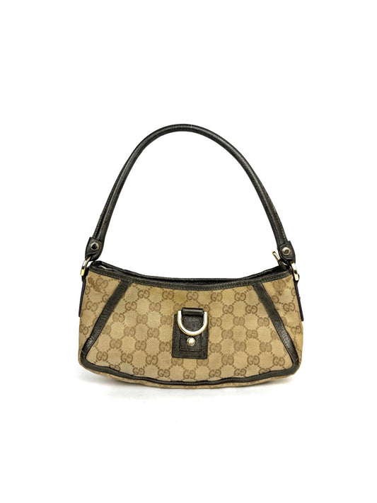 Gucci GG Canvas Abbey Line D-ring Shoulder Bag