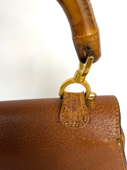 Gucci Bamboo Leather Handbag
