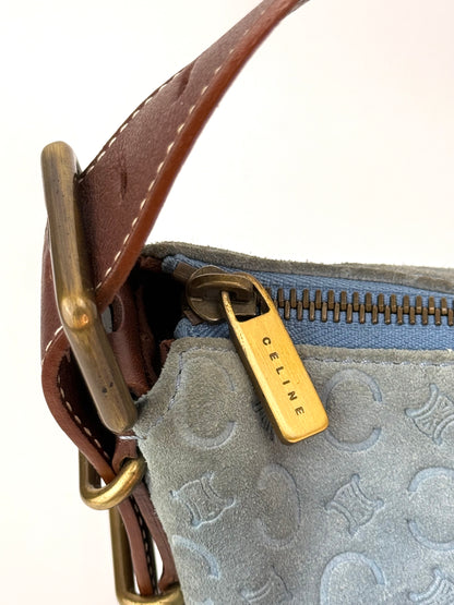 Celine Macadam Suede Leather Bag