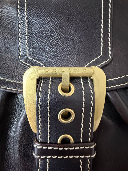 Celine Leather Shoulder Bag