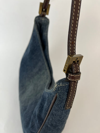 Fendi denim 8BR158 Shoulder Bag