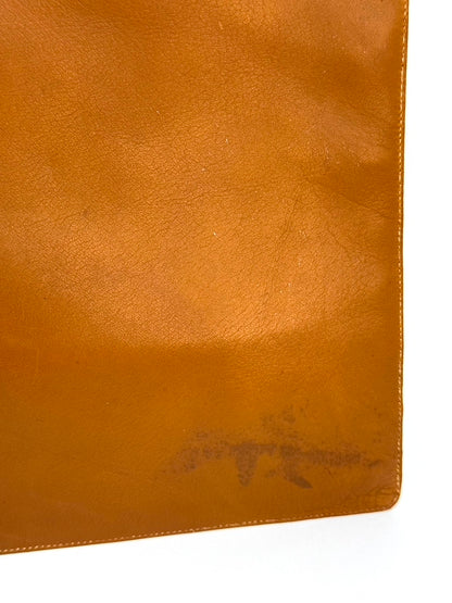 Prada Leather Brown Tote Bag