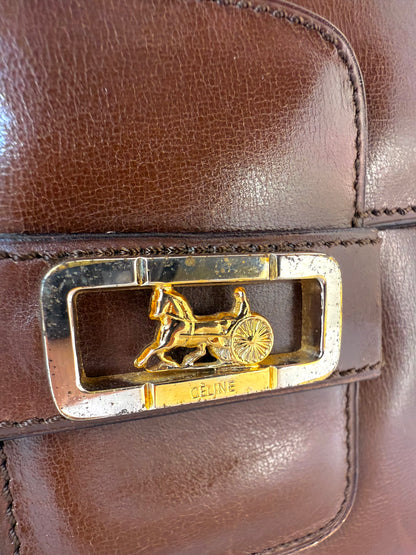 Celine Shoulder Bag with Horse Carriage hardware
