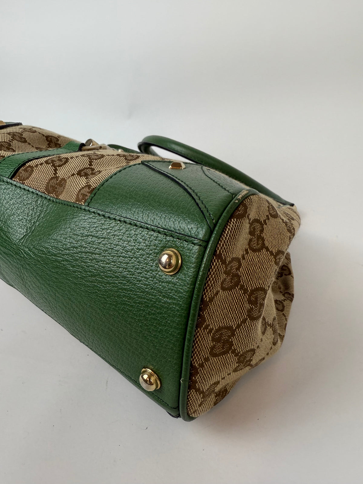 Gucci New Jackie GG canvas x leather