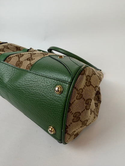 Gucci New Jackie GG canvas x leather