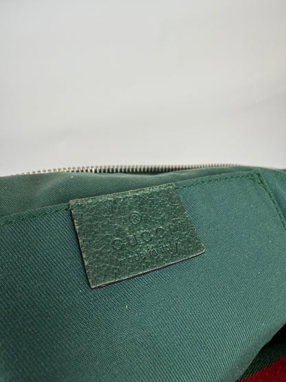 Gucci GG Canvas Web Baguette