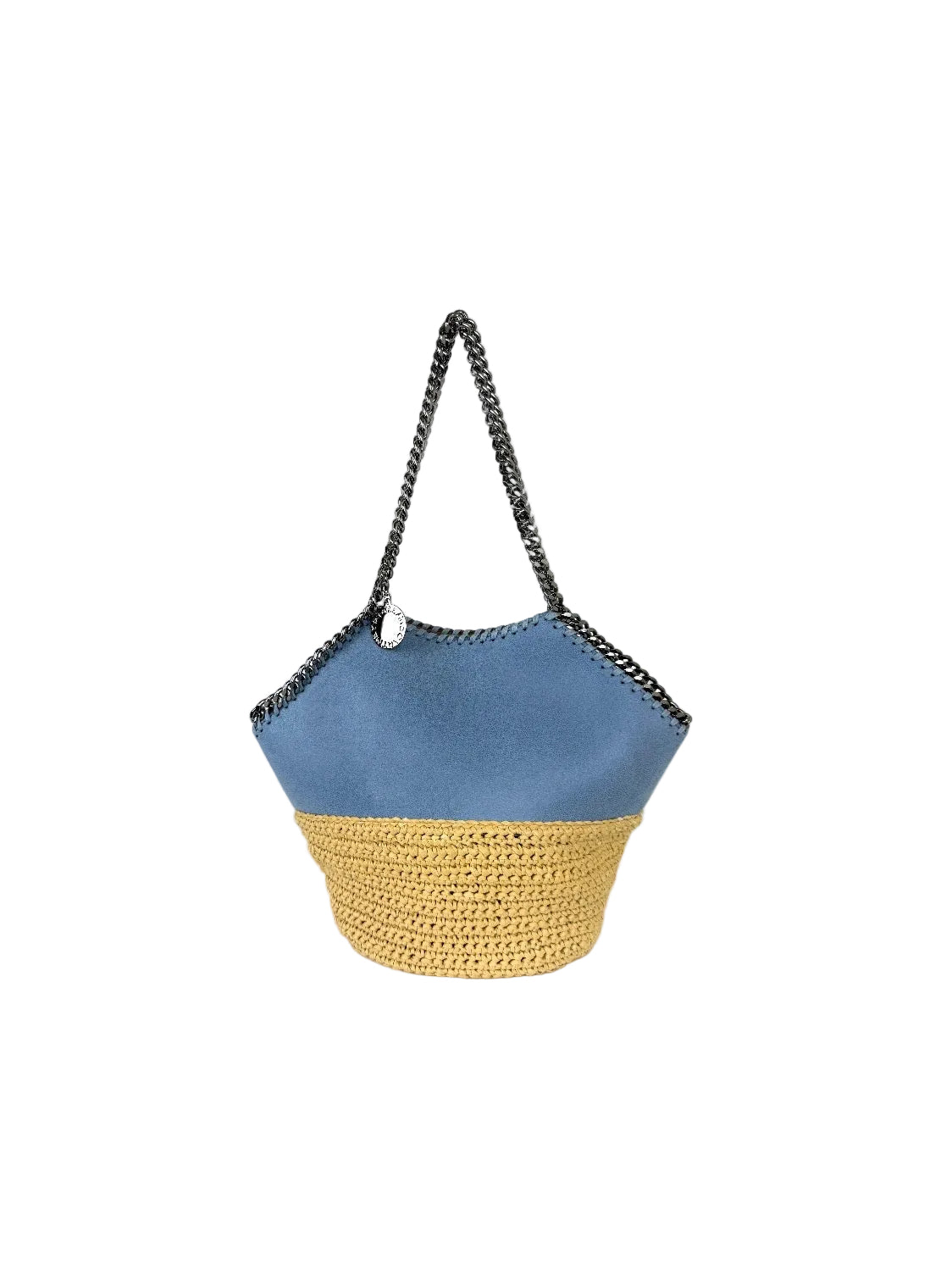 Stella McCartney Falabella Raffia Medium Blue