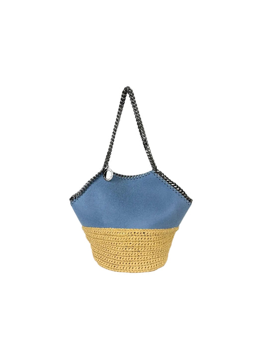 Stella McCartney Falabella Raffia Medium Blue