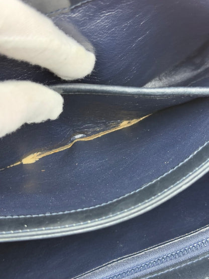 Gucci Horsebit 1955 Navy Leather Shoulder Bag