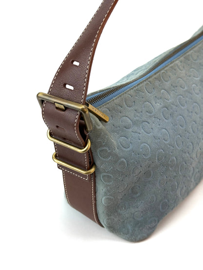 Celine Macadam Suede Leather Bag