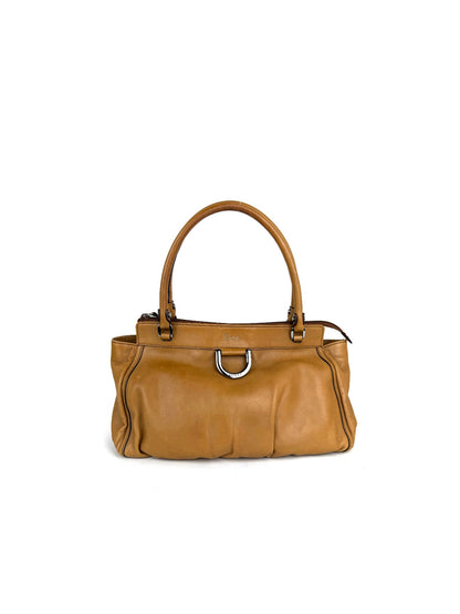 Gucci Abbey Line D-ring Leather Shoulder Bag