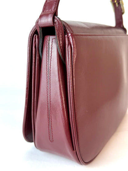 Chloé Bordeaux Leather Handbag