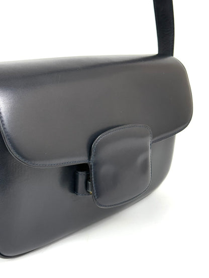 Gucci Horsebit 1955 Navy Leather Shoulder Bag