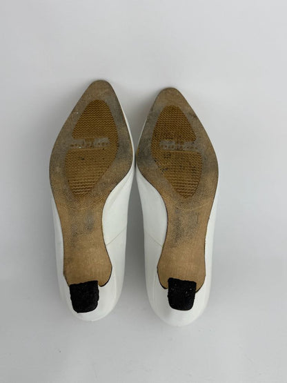 Balenciaga white heels - size 35