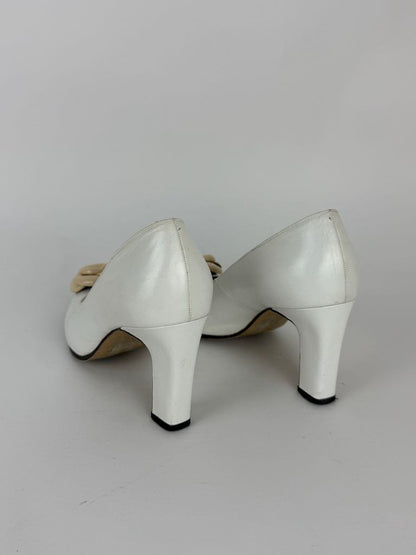Balenciaga white heels - size 35