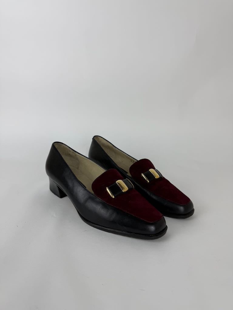 Bally suede top loafers - size 37.5
