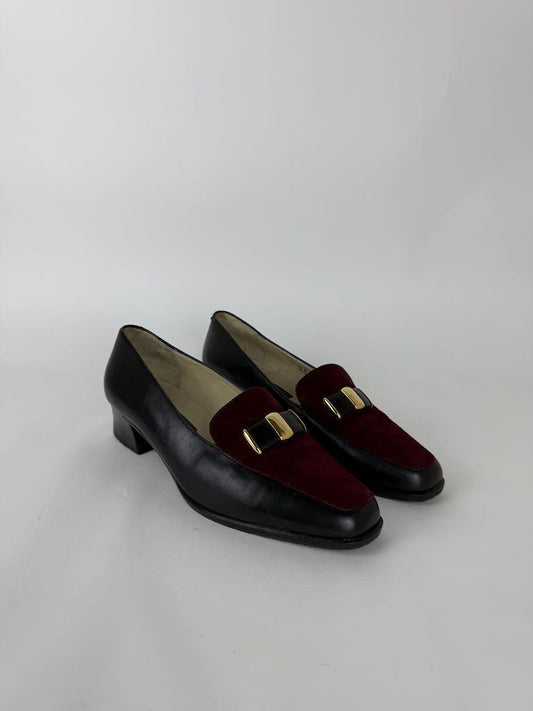 Bally suede top loafers - size 37.5