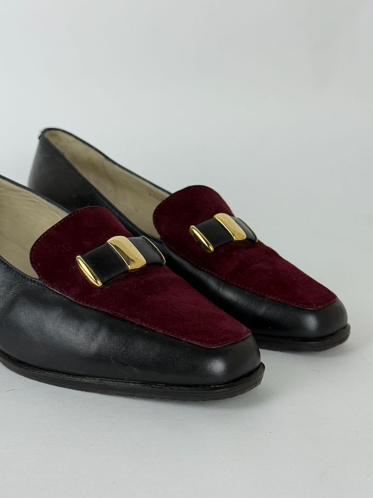 Bally suede top loafers - size 37.5