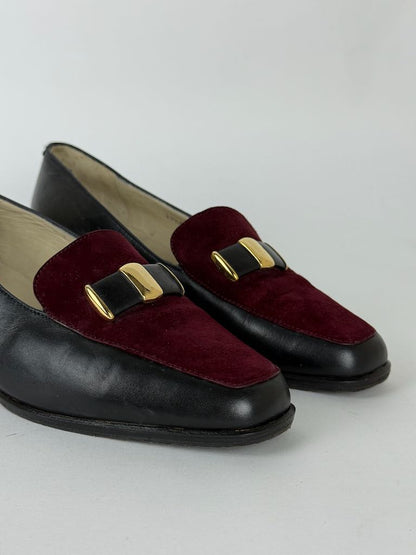 Bally suede top loafers - size 37.5