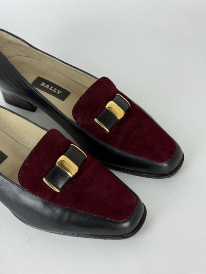 Bally suede top loafers - size 37.5
