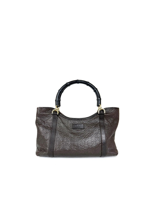 Gucci Guccissima Bamboo Tote Bag