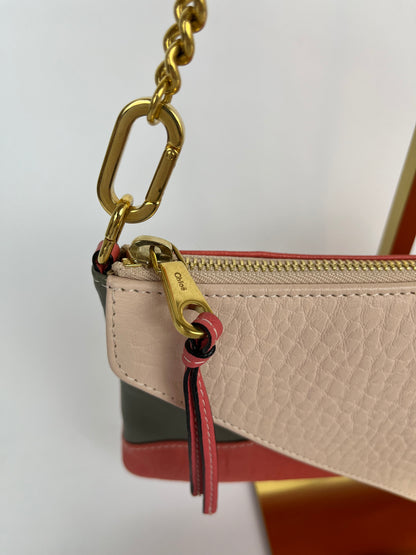 Chloé leren envelope clutch