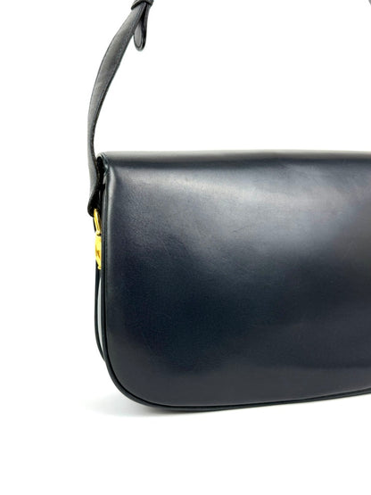 Gucci Horsebit 1955 Navy Leather Shoulder Bag