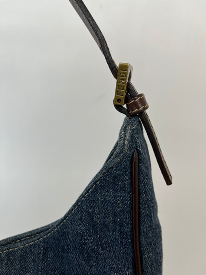 Fendi denim 8BR158 Shoulder Bag