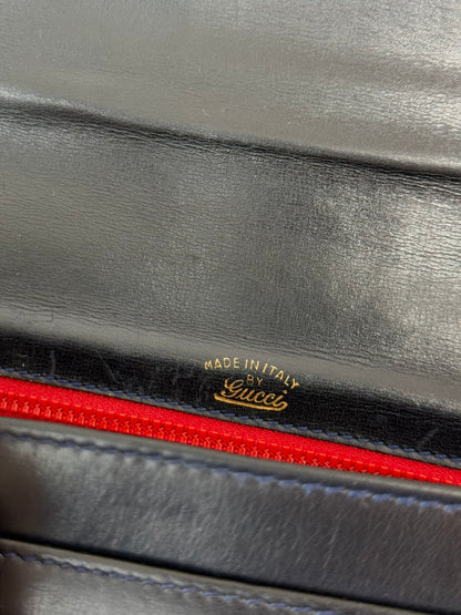Gucci Sherry Line Leather Bag With Horsebit Hardware