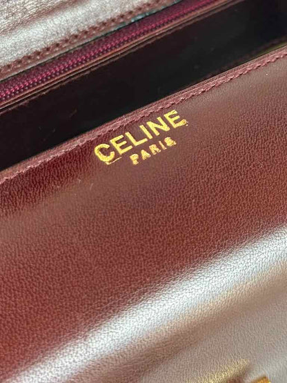 Celine Shoulder Bag in Bordeaux