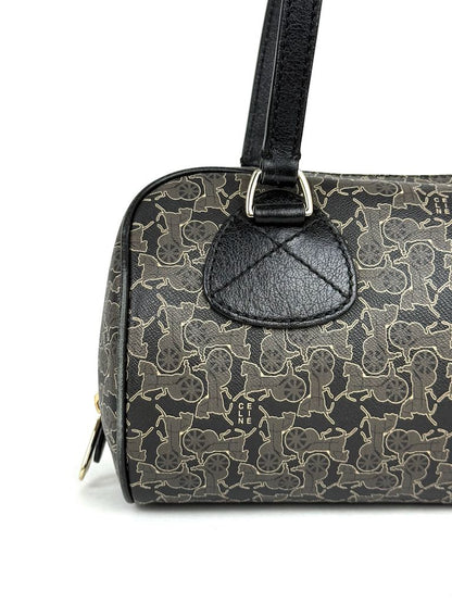 Celine Carriage Print Mini Boston Bag